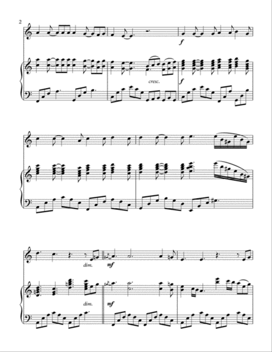 Hallelujah Trumpet Solo scores gallery preview page 3