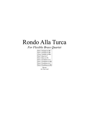 Book cover for Rondo Alla Turca. For Flexible Brass Quartet