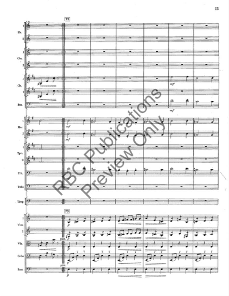 Scherzo From Serenade No. 1 (Score) Full Orchestra scores gallery preview page 14