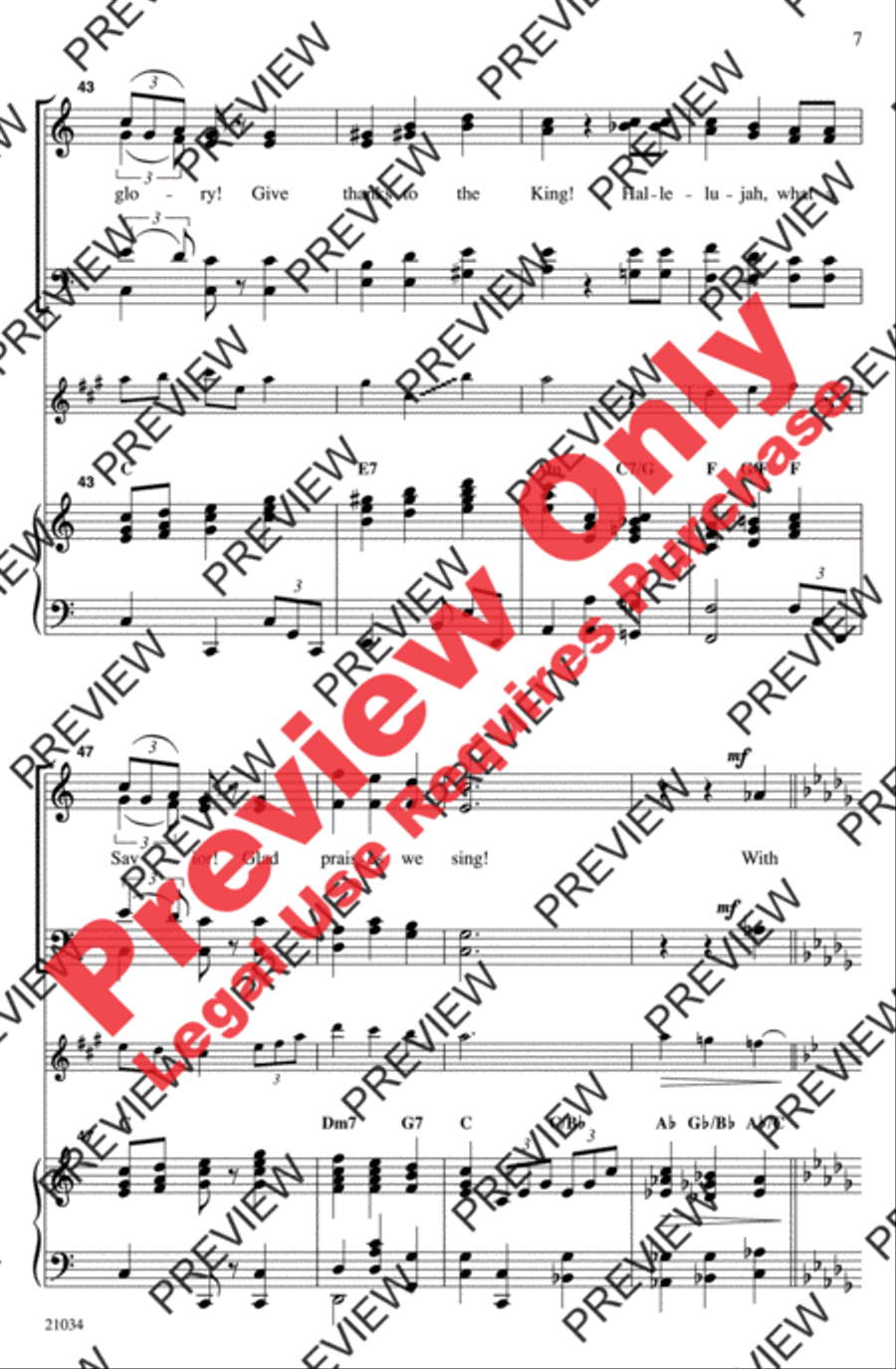 The Gospel of Thanks The Gospel of Thanks 4-Part scores gallery preview page 6