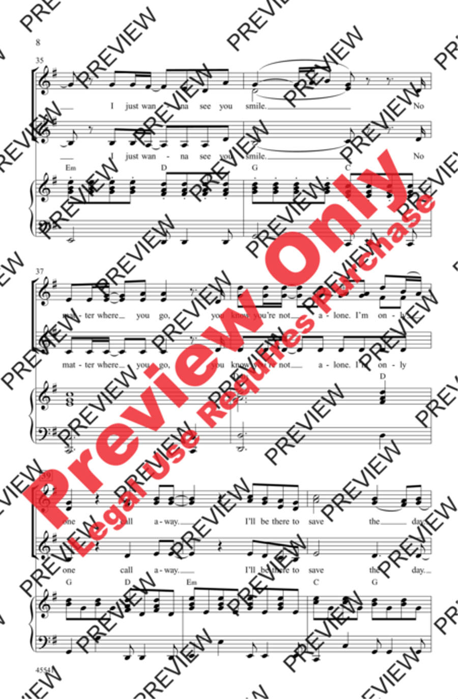One Call Away Women's Choir scores gallery preview page 7