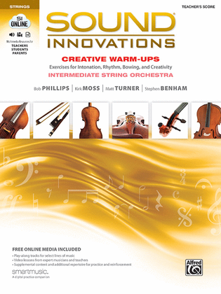Book cover for Sound Innovations for String Orchestra -- Creative Warm-Ups
