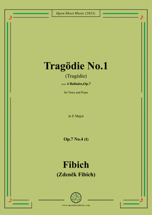 Fibich-Tragödie No.1,in E Major