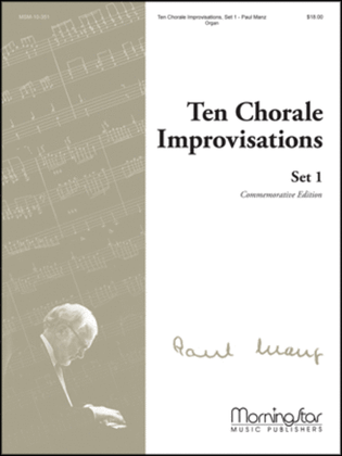 Book cover for Ten Chorale Improvisations, Set 1