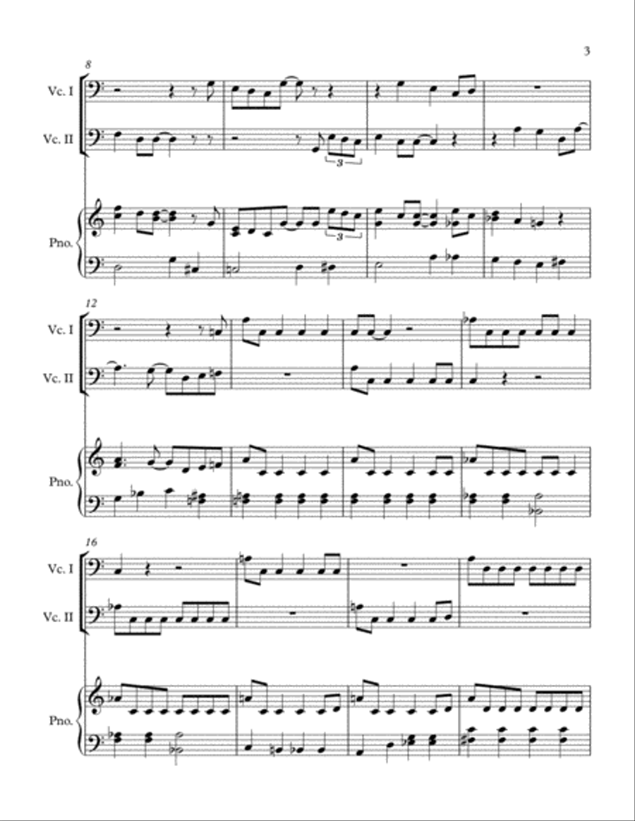 Baby, It's Cold Outside String Duet scores gallery preview page 3