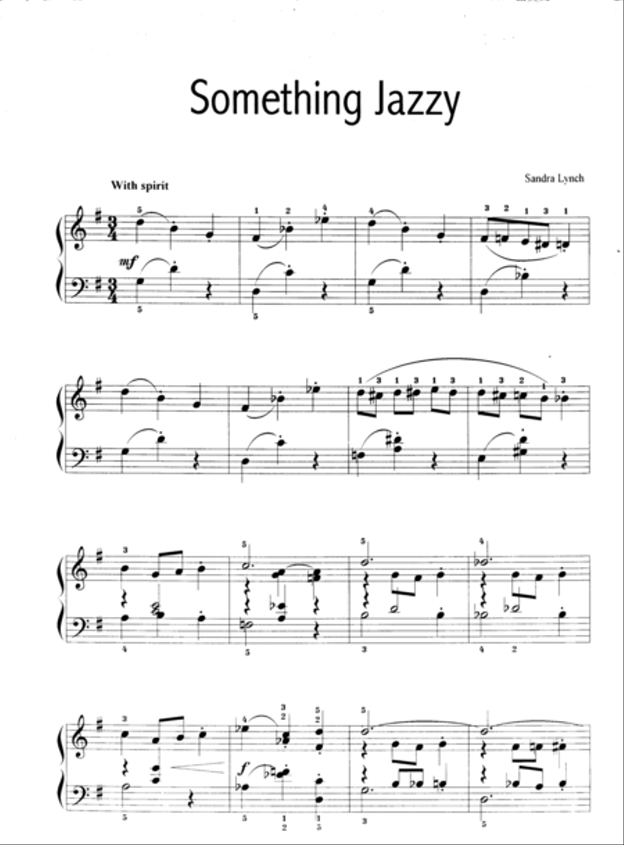 Something Jazzy Something Jazzy Piano Solo scores gallery preview page 1