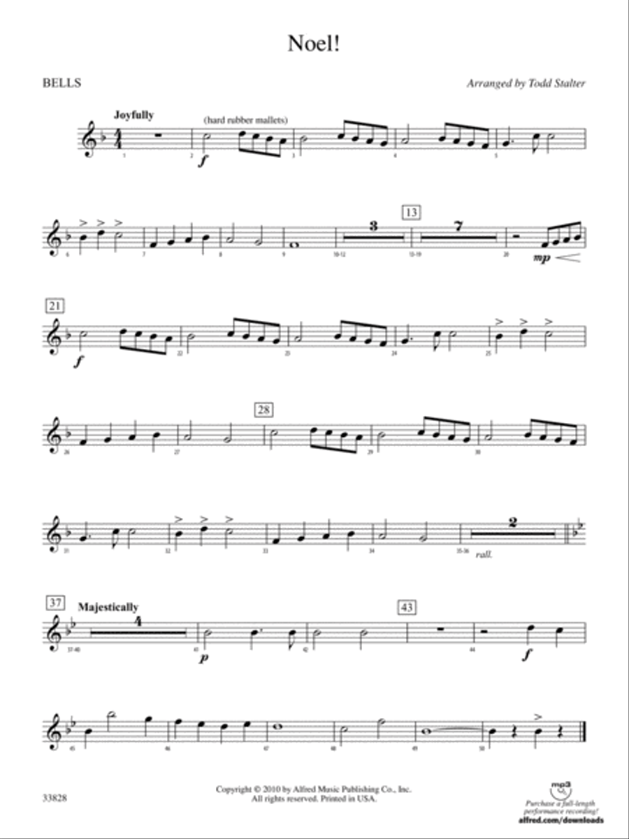 Noel!: Bells Concert Band scores gallery preview page 1
