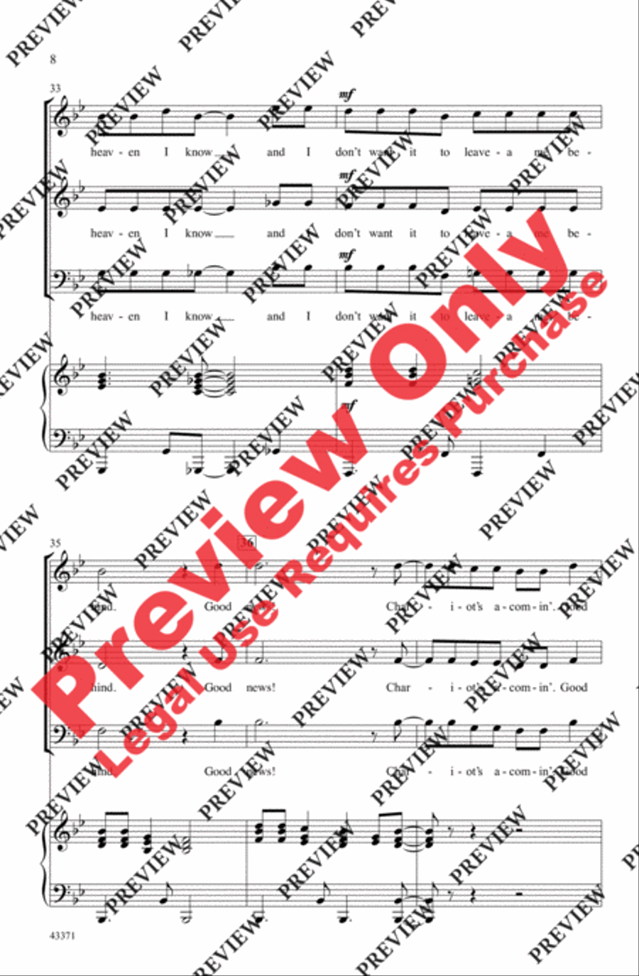 Good News! Chariot's A-Comin' - SoundTrax CD (CD only) Choir scores gallery preview page 8