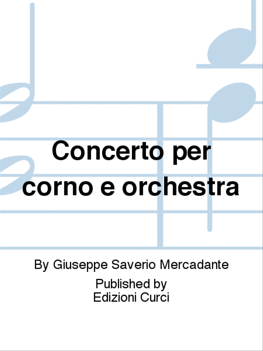 Concerto per corno e orchestra Piano Accompaniment scores gallery preview page 1