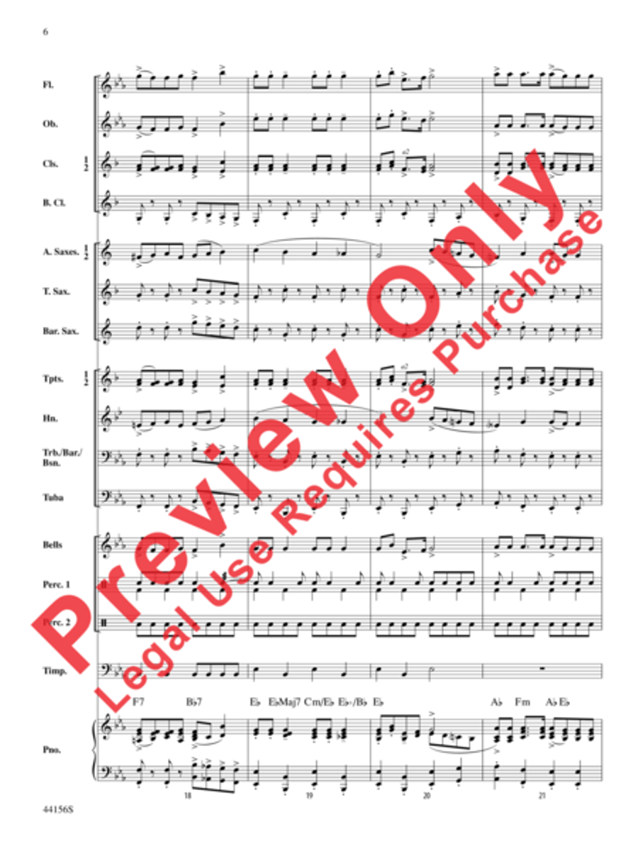 Holiday Celebrations Concert Band scores gallery preview page 6