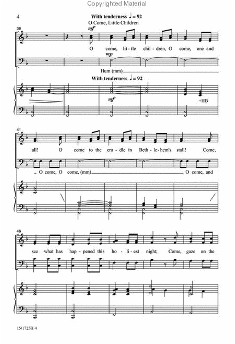 Canticle of Carols 3-Part scores gallery preview page 5