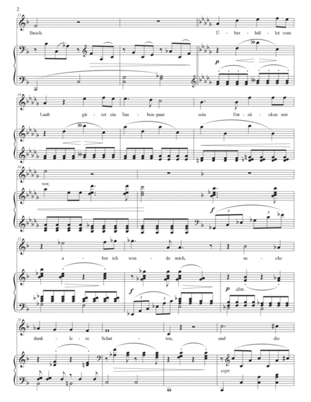BRAHMS: Die Mainacht, Op. 43 no. 2 (transposed to F major)