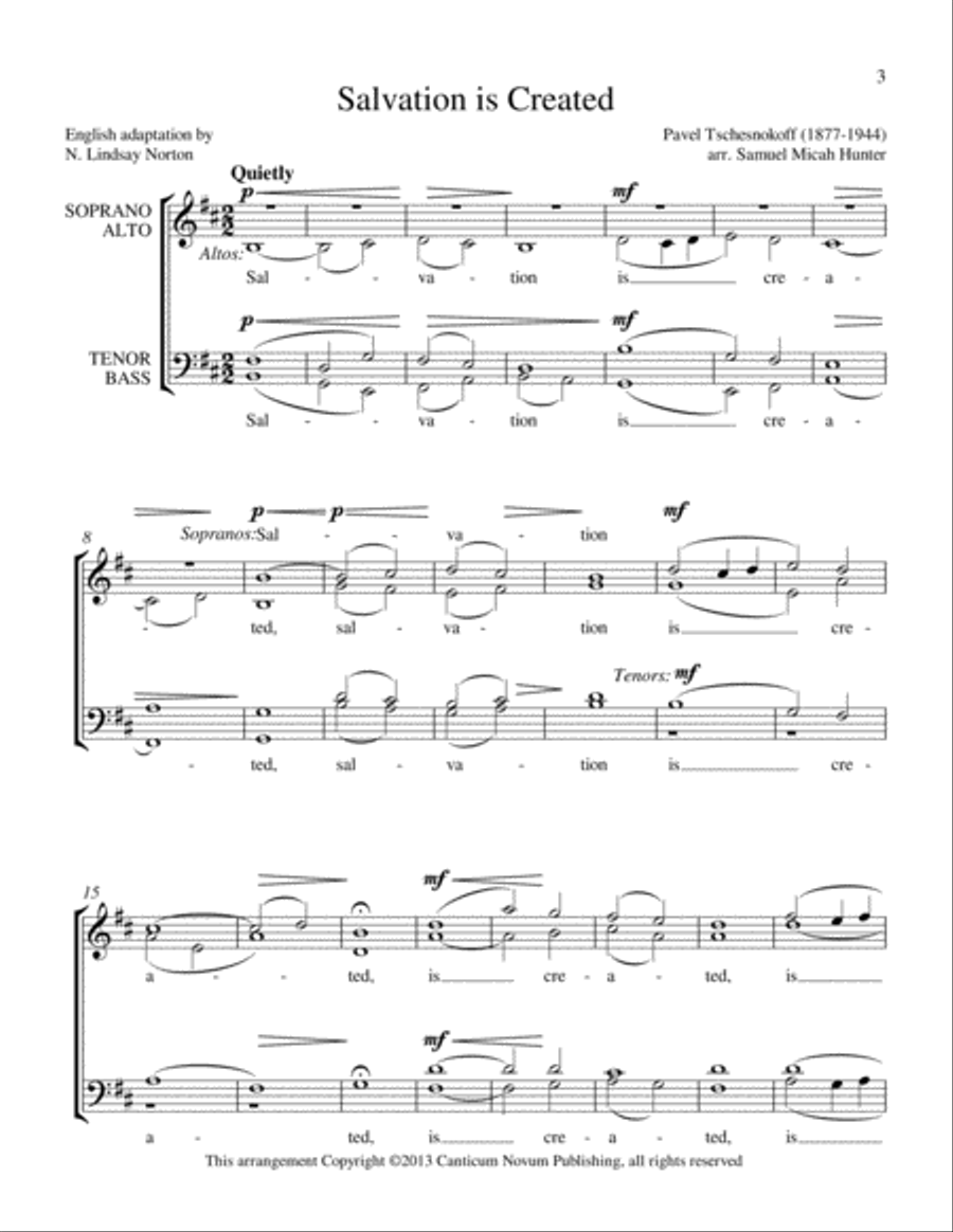 Salvation is Created Small Ensemble scores gallery preview page 3
