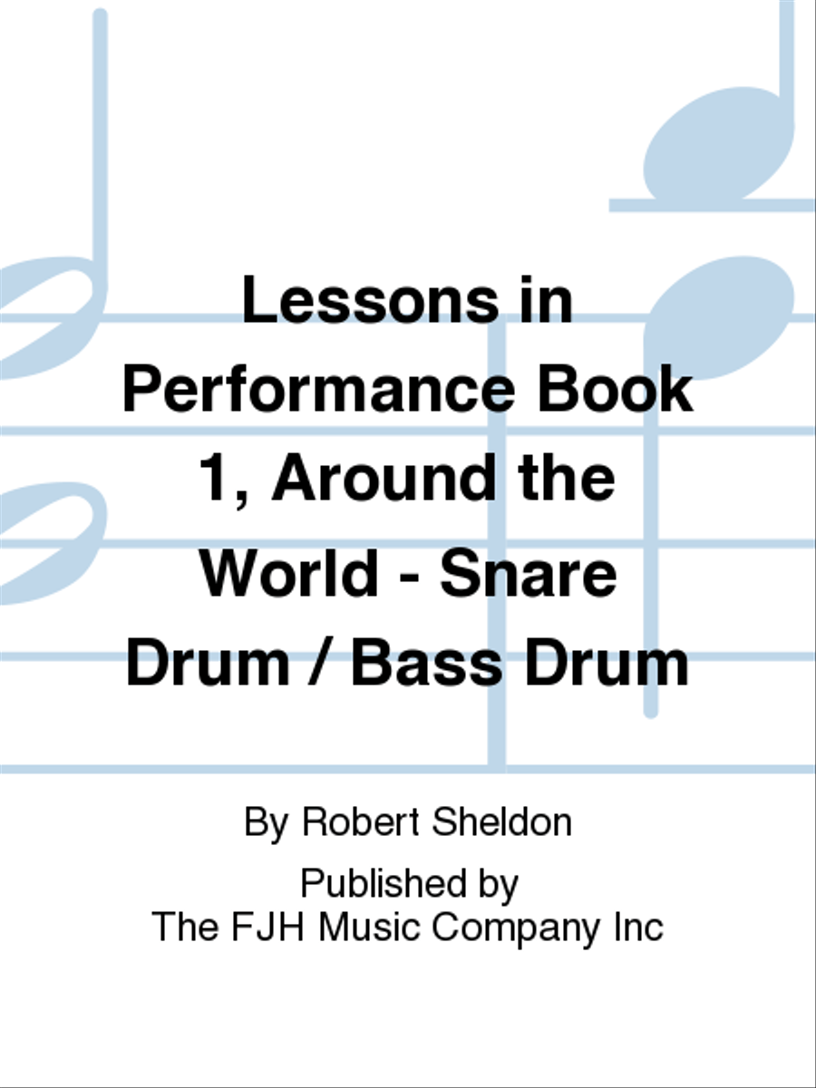 Lessons in Performance Book 1, Around the World - Snare Drum / Bass Drum Concert Band scores gallery preview page 1