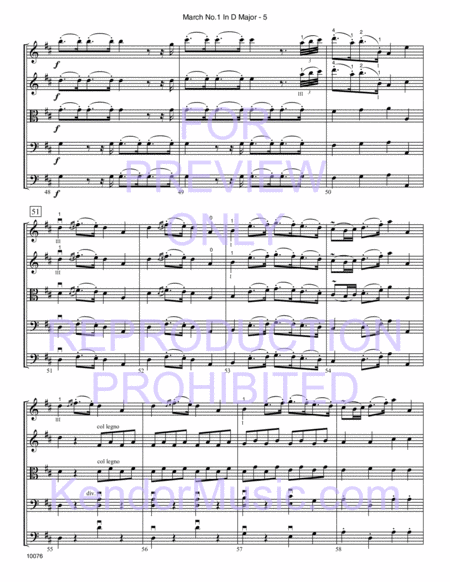 March No. 1 In D Major (K. 335) (Full Score)