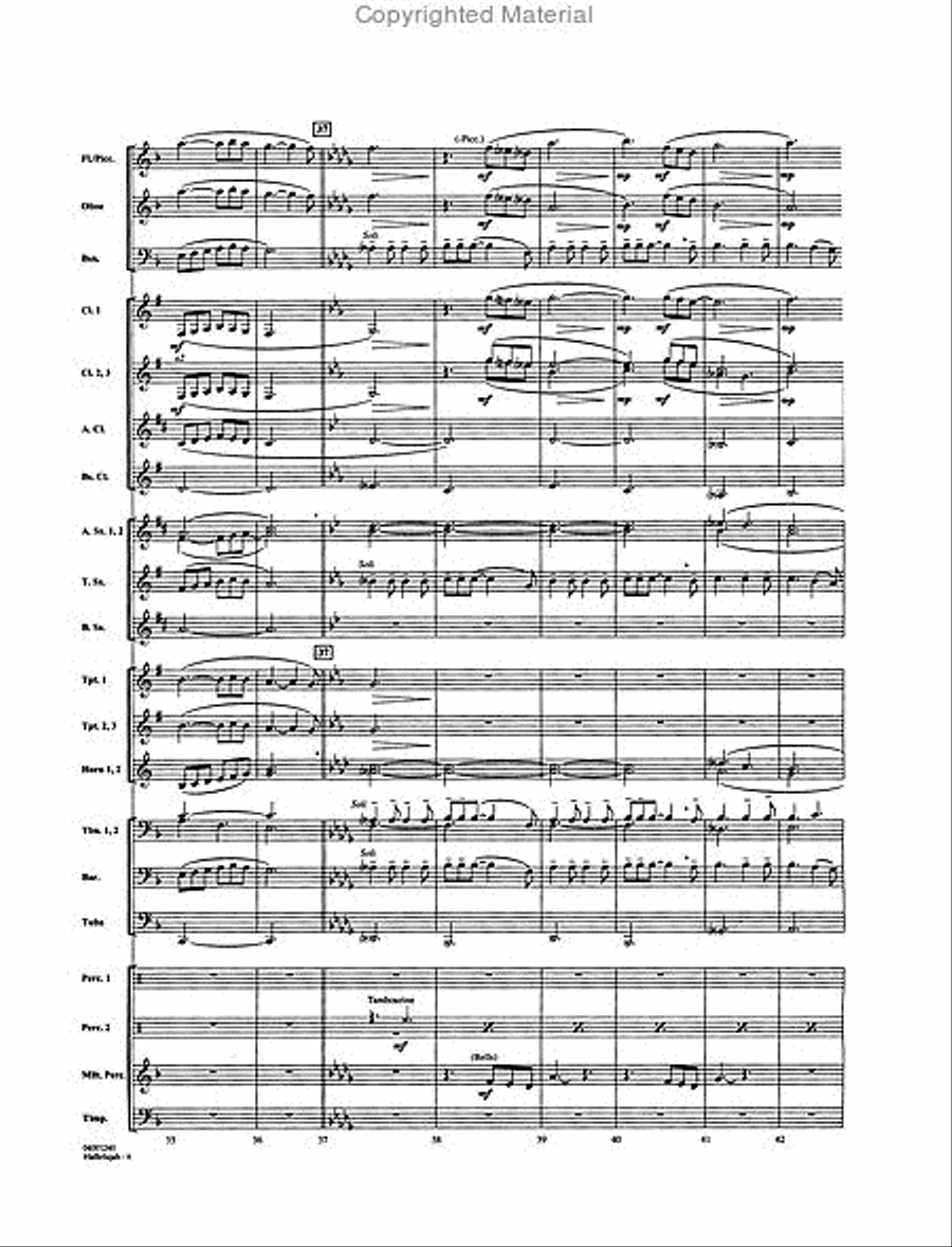 Hallelujah Concert Band scores gallery preview page 6