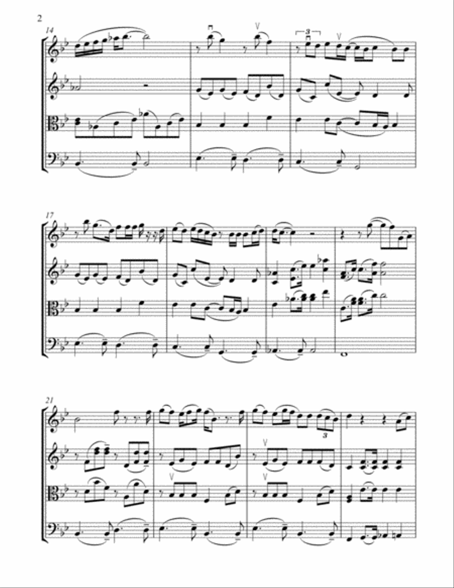 It's A Hard Life It's A Hard Life String Quartet scores gallery preview page 2