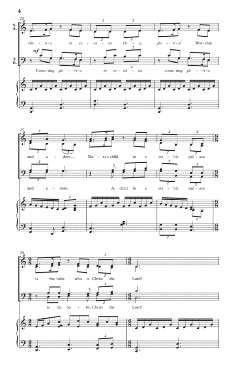 Gloria 4-Part scores gallery preview page 4