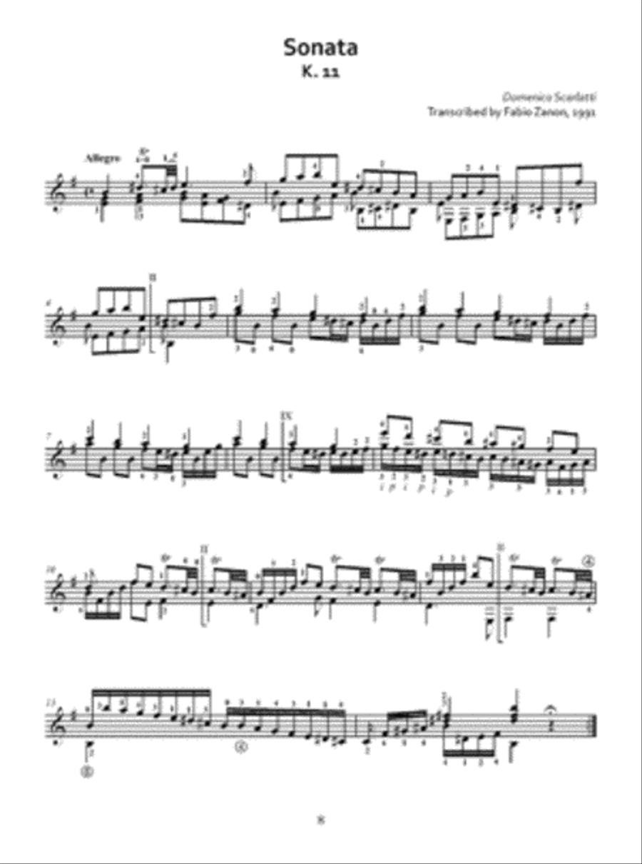 Domenico Scarlatti: 30 Sonatas Acoustic Guitar scores gallery preview page 2