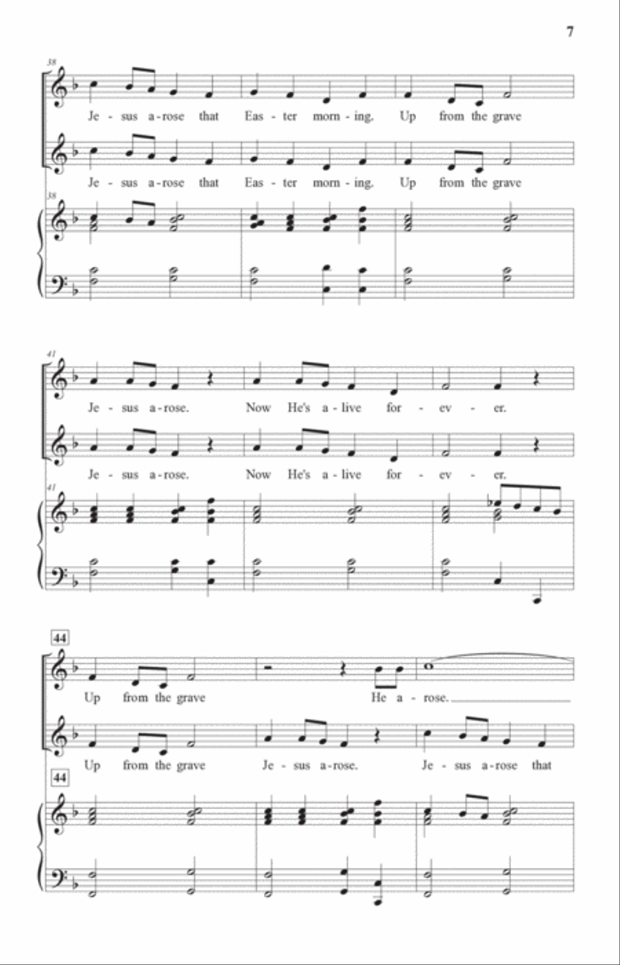 Up from the Grave (2-part choir) SA scores gallery preview page 6