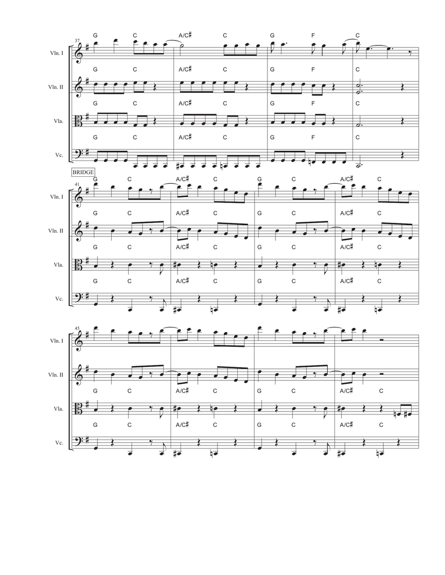 All Star All Star String Quartet scores gallery preview page 4