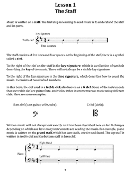 First Lessons Music Theory