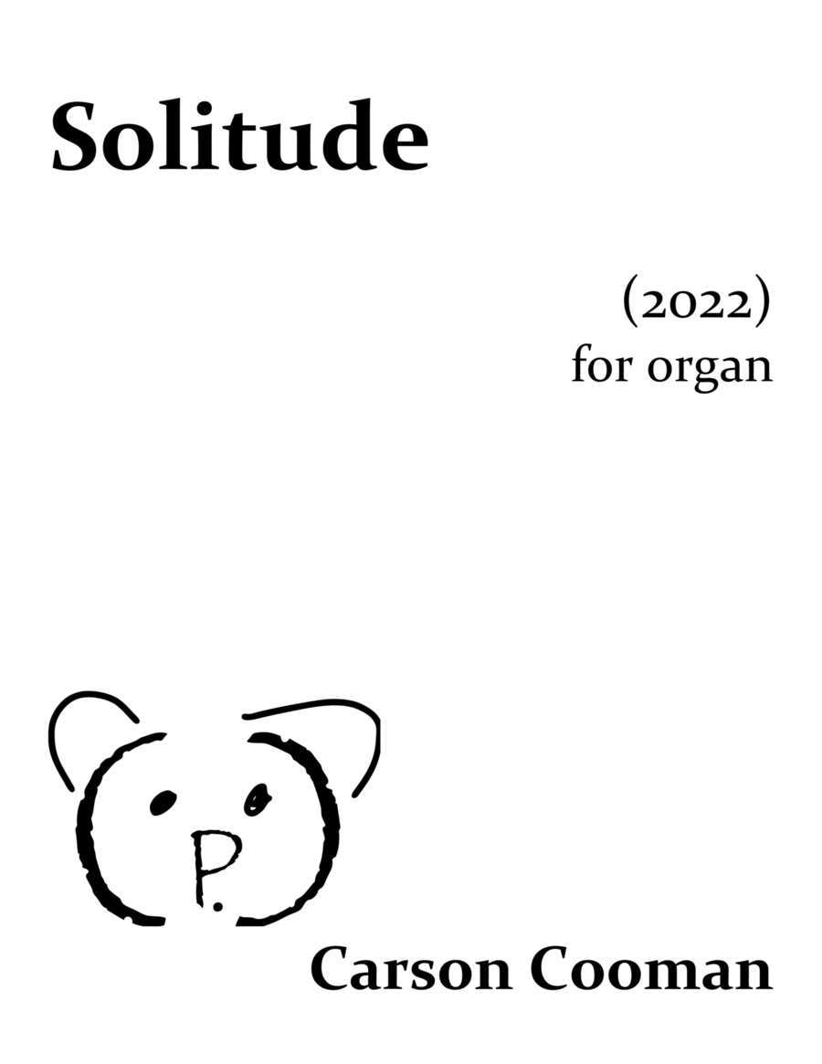 Solitude Organ Solo scores gallery preview page 1