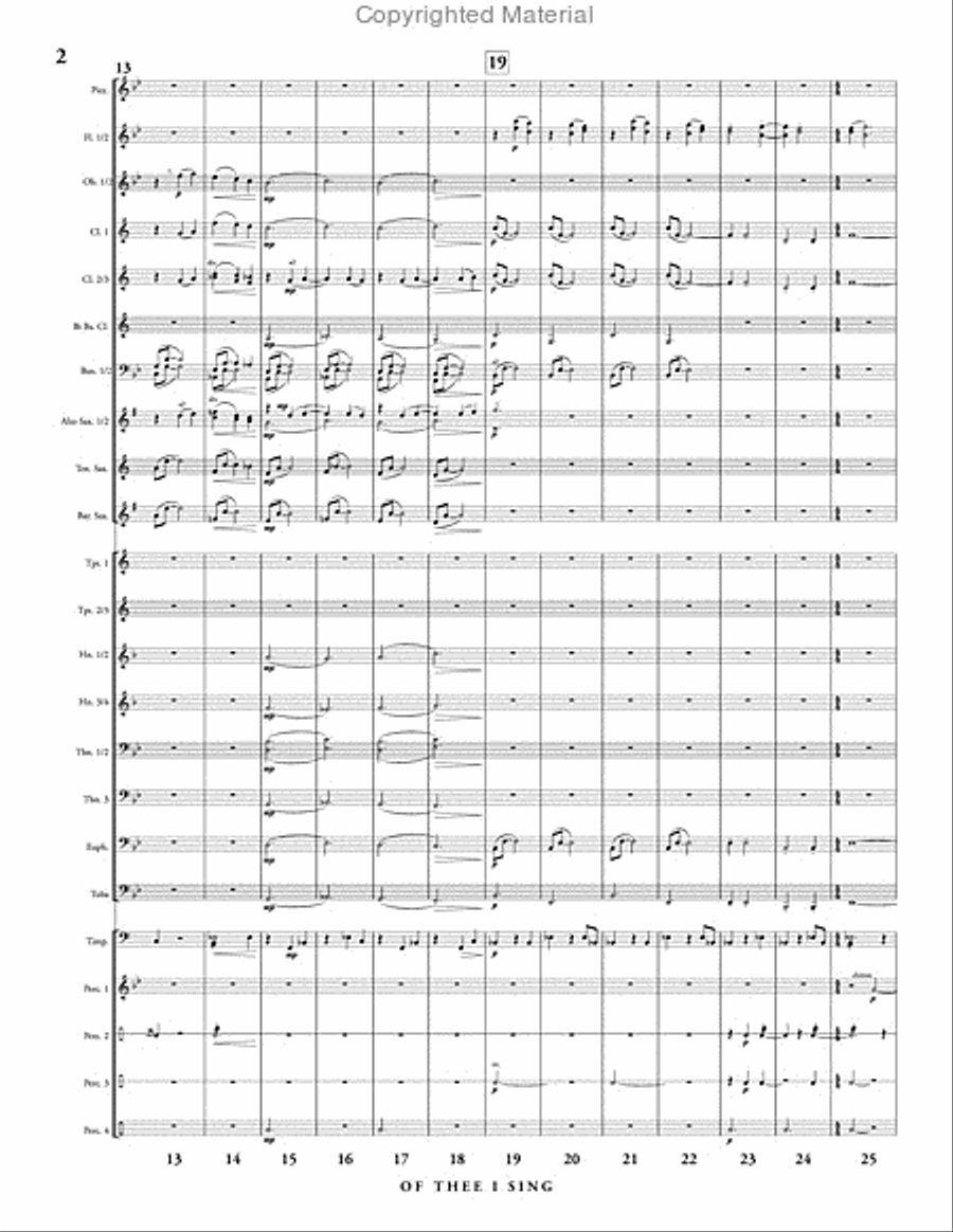 Of Thee I Sing Of Thee I Sing Concert Band scores gallery preview page 3