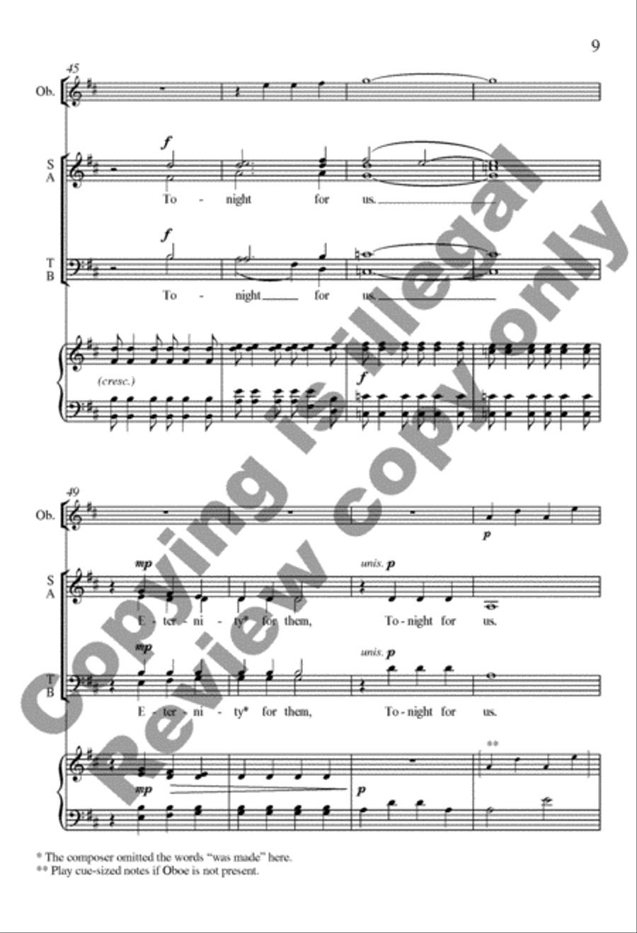 And I For You from For a Breath of Ecstasy 4-Part scores gallery preview page 9