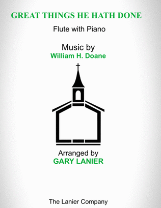 Book cover for GREAT THINGS HE HATH DONE (Flute with Piano - Score & Part included)