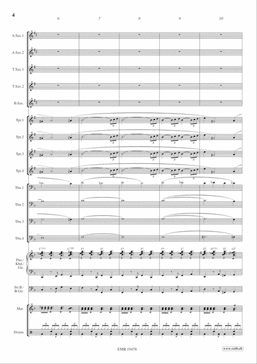 Moonlight Serenade Big Band scores gallery preview page 5