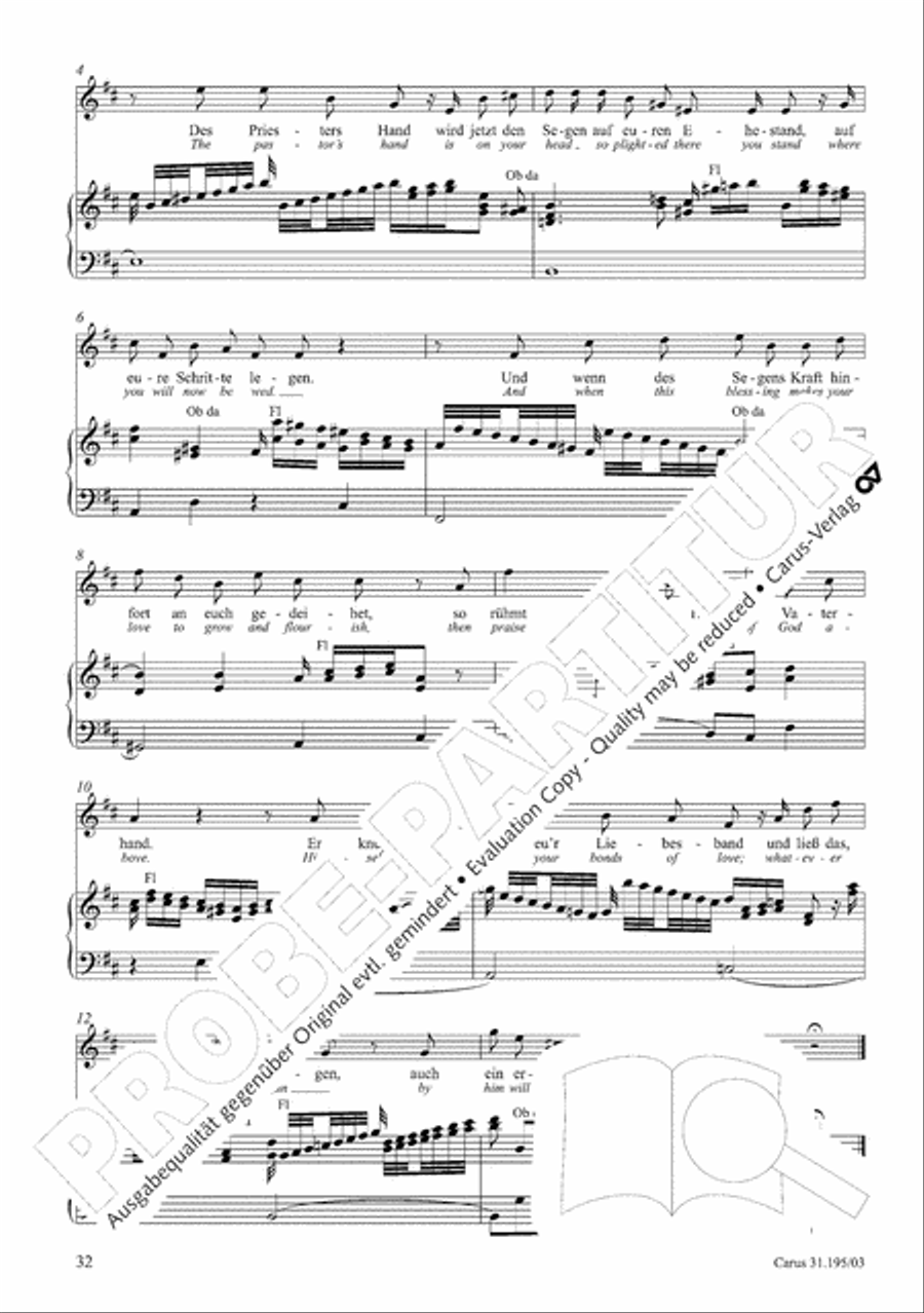 For the righteous light is sown (Dem Gerechten muss das Licht) 4-Part scores gallery preview page 33