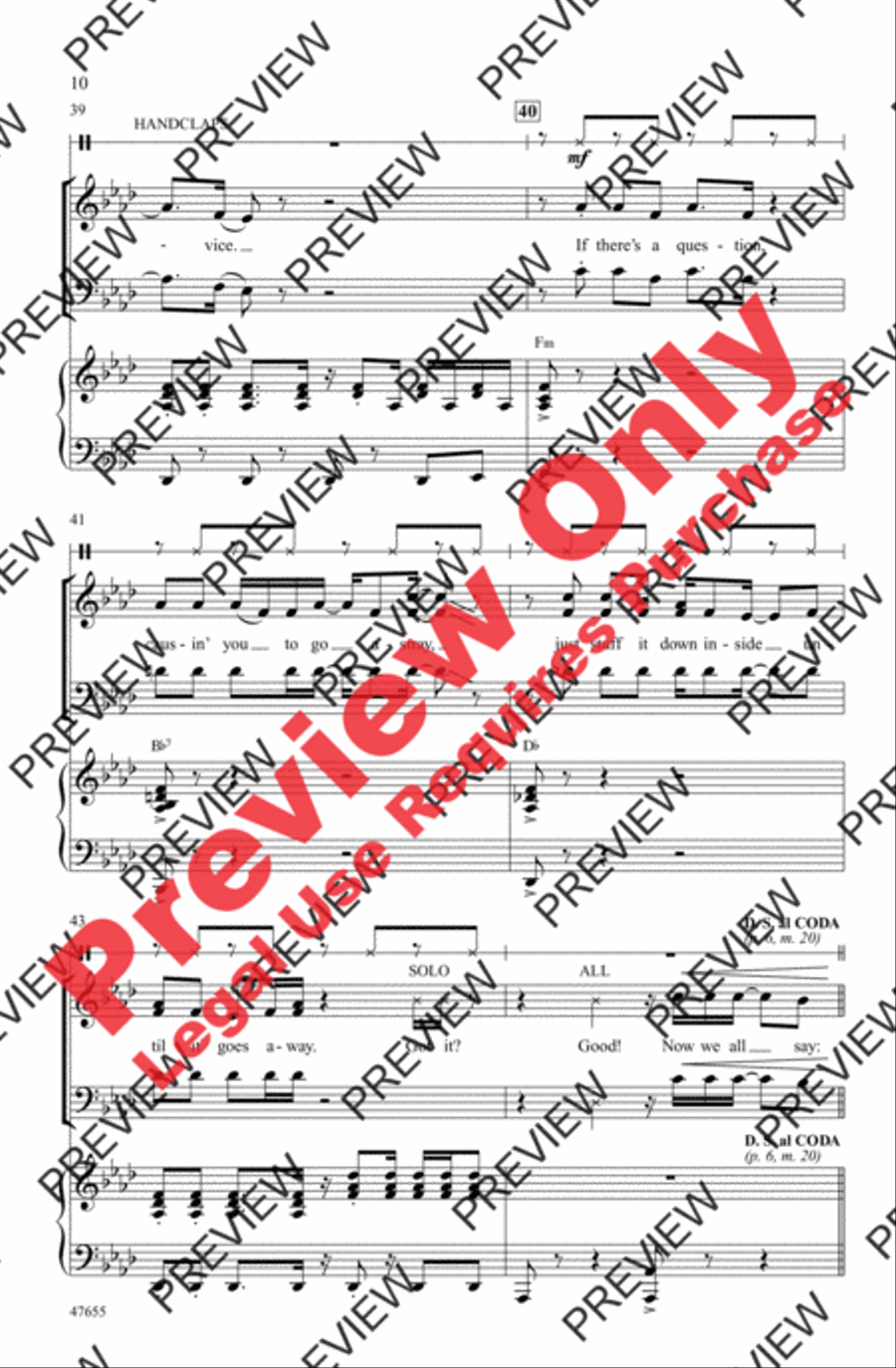 Perfection 3-Part scores gallery preview page 10