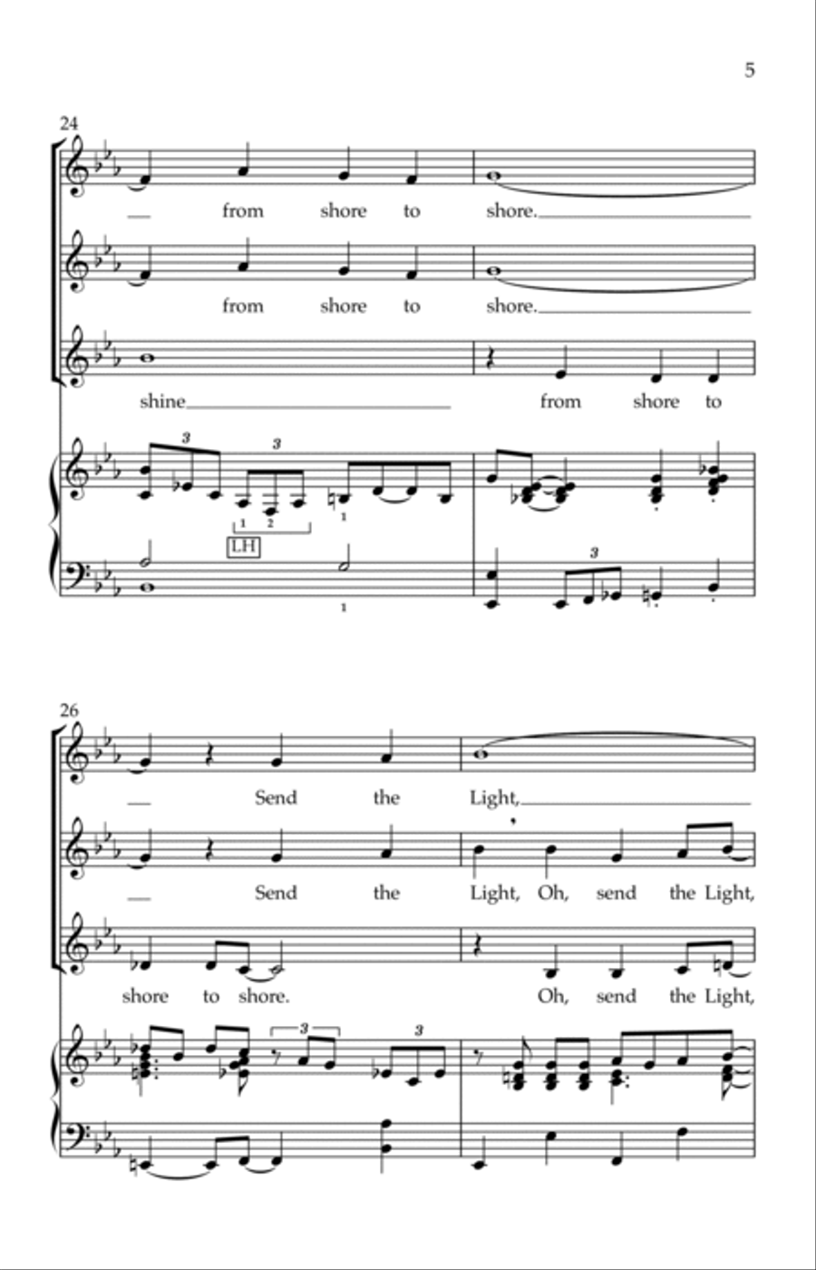 Send the Light w/ Jesus Saves (SSAA Choir and Piano) SSAA scores gallery preview page 5