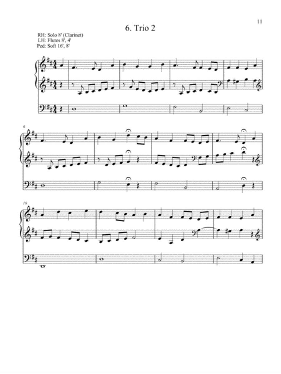 Partita on He Leadeth Me Organ scores gallery preview page 7