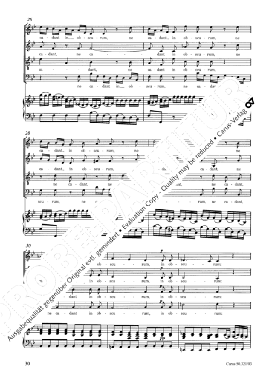 Requiem in C minor 4-Part scores gallery preview page 37