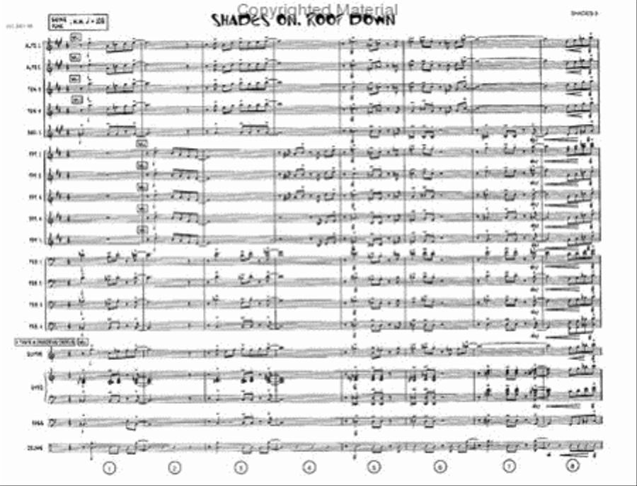 Shades On, Roof Down! Jazz Ensemble scores gallery preview page 2