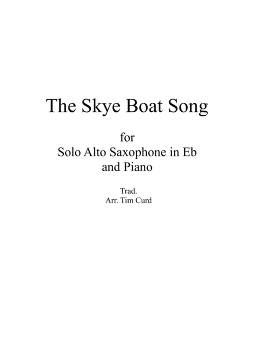 The Skye Boat Song. For Solo Alto Saxophone and Piano image number null
