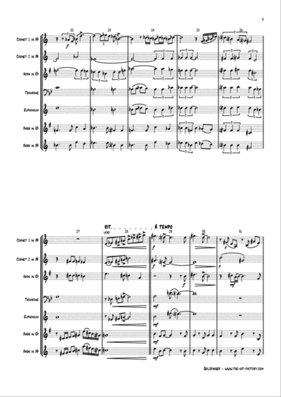 Goldfinger Euphonium scores gallery preview page 3