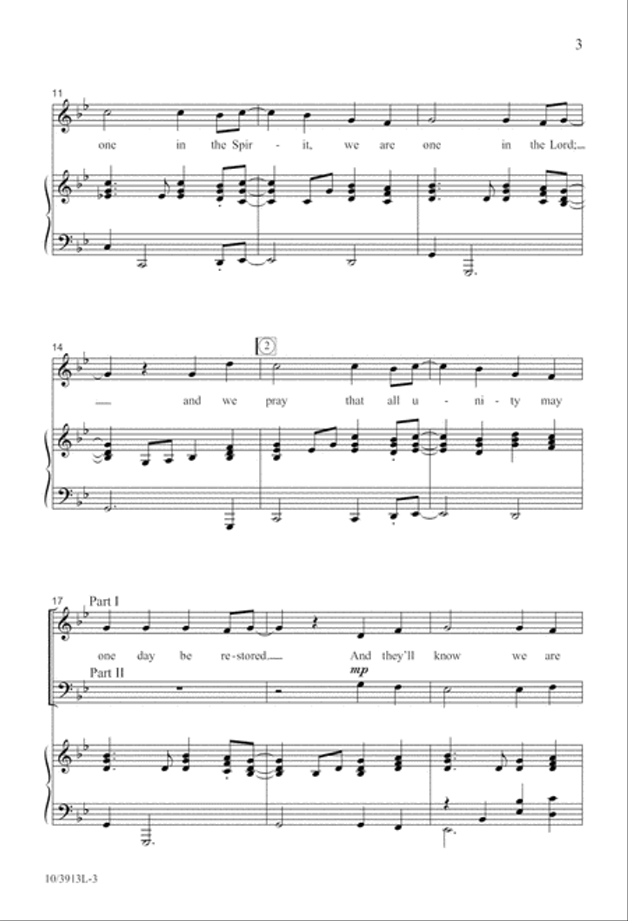 They'll Know We Are Christians 2-Part scores gallery preview page 3