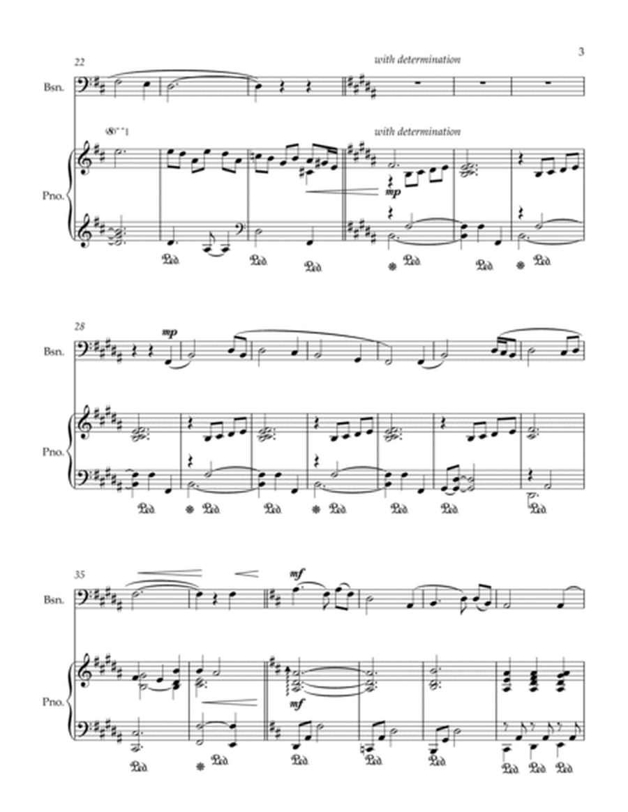 Amazing Grace (bassoon solo and piano) - Score & parts image number null