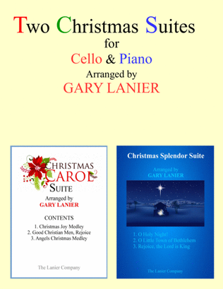 TWO CHRISTMAS SUITES (Cello and Piano with Score & Parts)