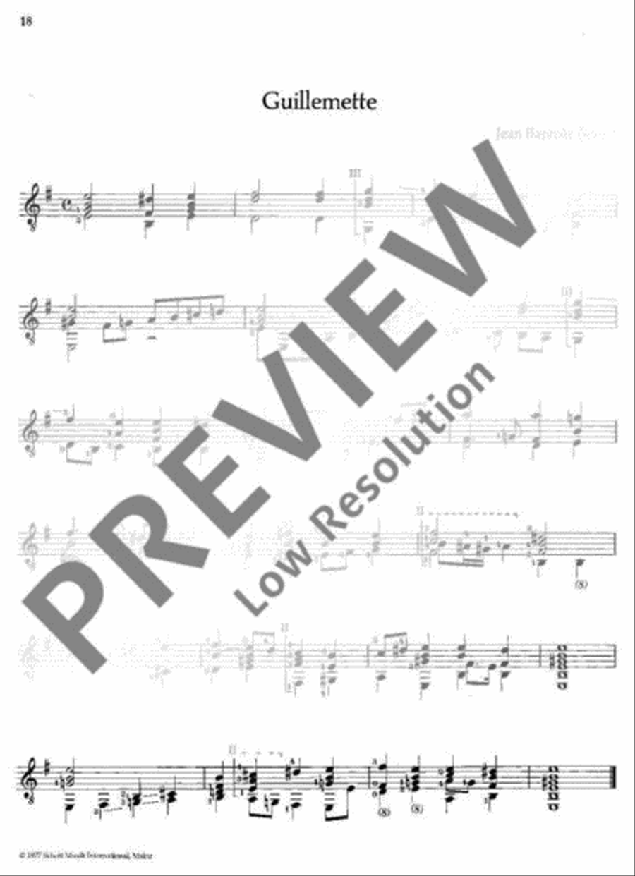 Musik der Renaissance Classical Guitar scores gallery preview page 19