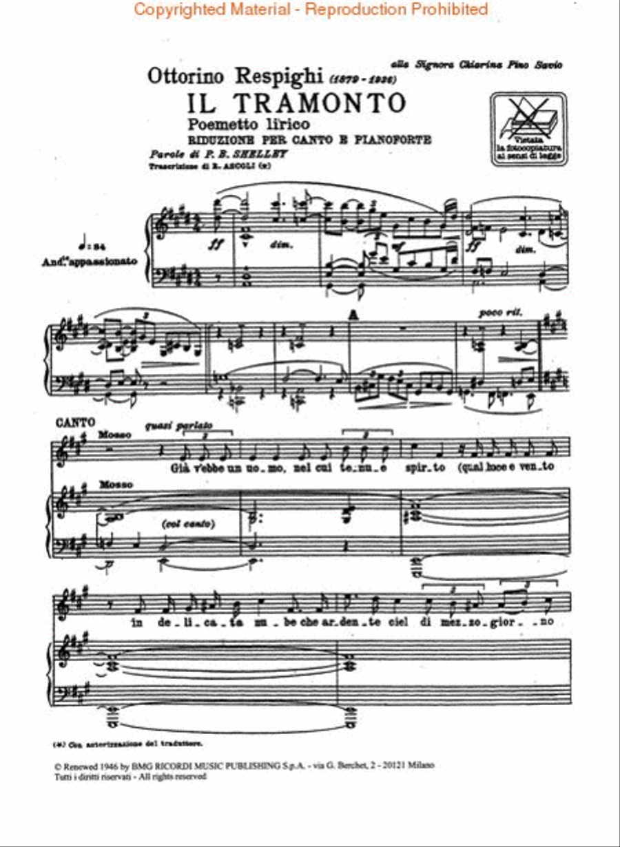 Il Tramonto Voice scores gallery preview page 2