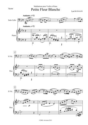 "Petite fleur blanche"for Cello and Piano op. 2 No 1