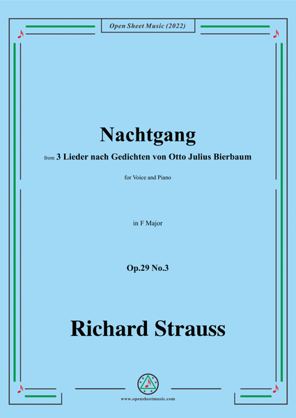 Richard Strauss-Nachtgang,in F Major,Op.29 No.3 image number null