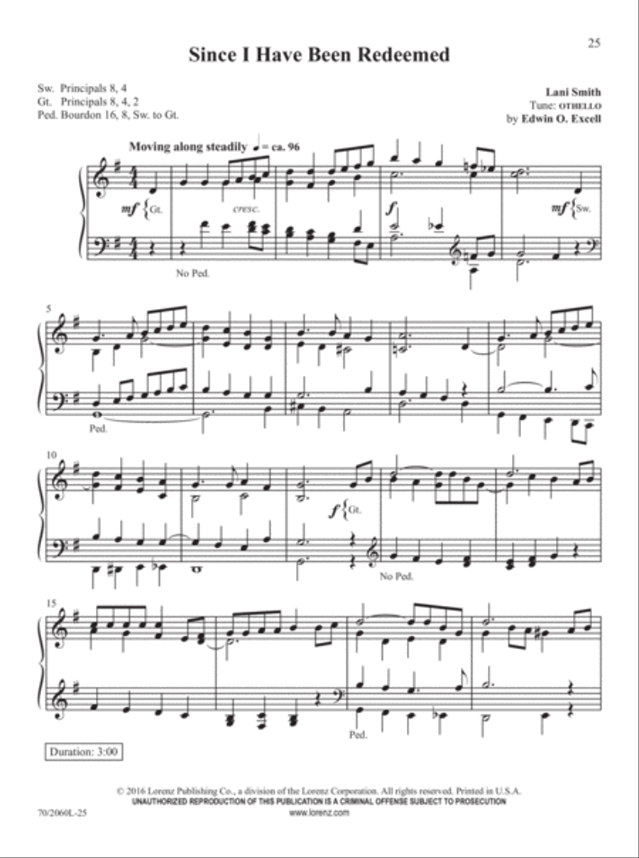 Easy Organ Library, Vol. 62 Organ Solo scores gallery preview page 16
