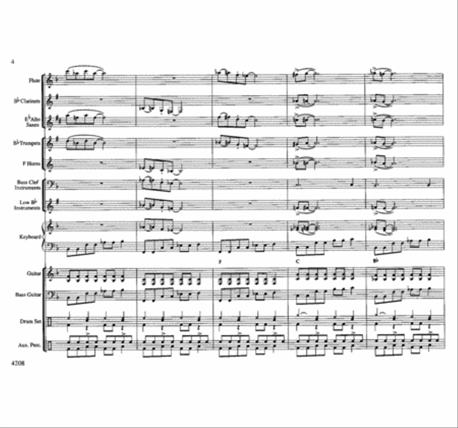 Big Time Boogie Concert Band scores gallery preview page 4