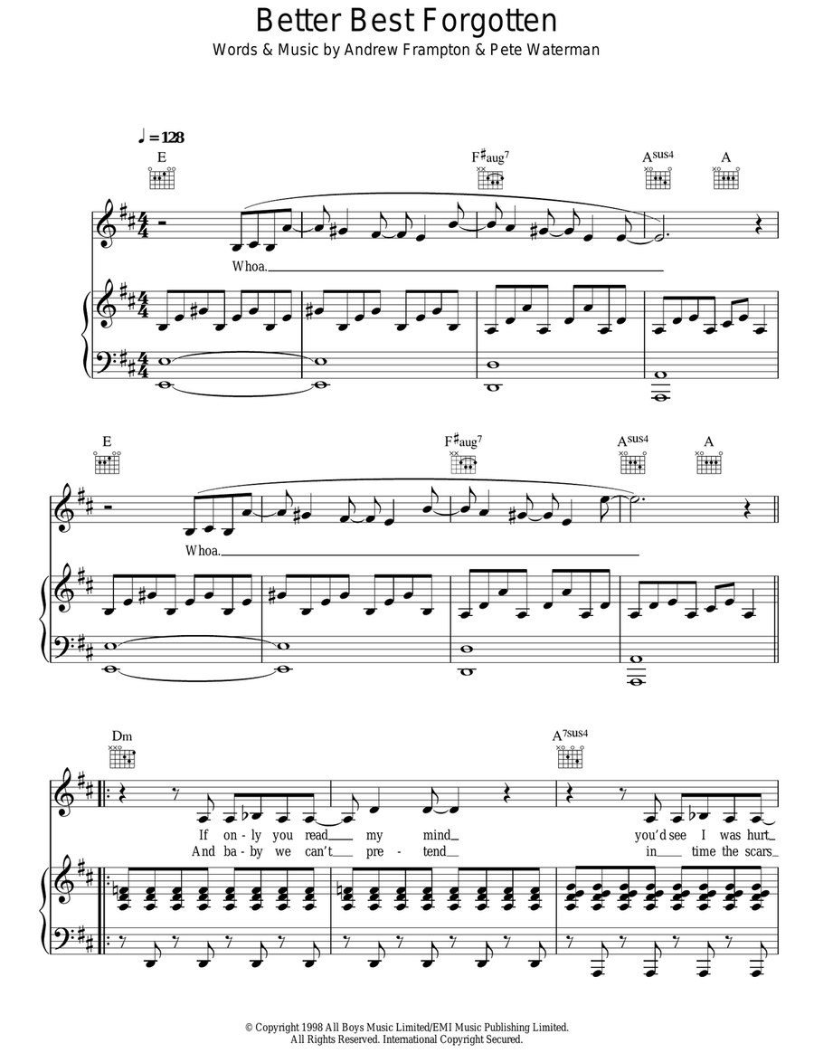 Better Best Forgotten Better Best Forgotten Acoustic Guitar scores gallery preview page 1