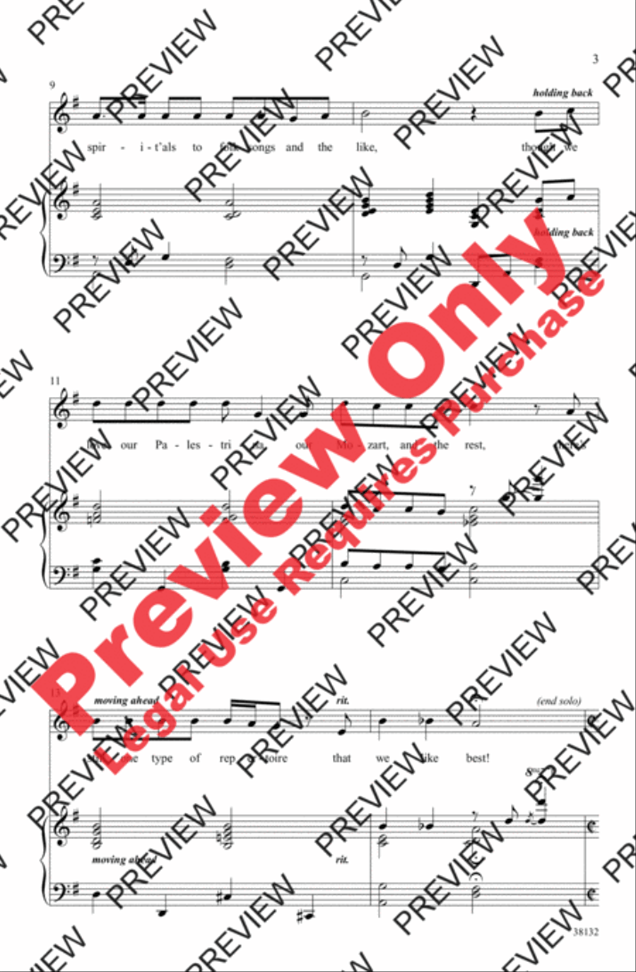 Give Me a Choral Medley! 3-Part scores gallery preview page 3